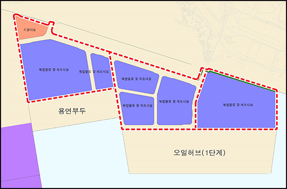 울산북신항 항만배후단지 임대현황